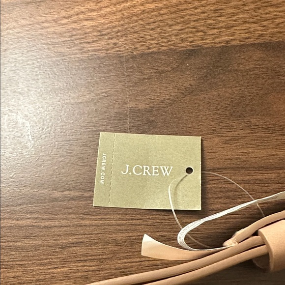 J.Crew Italian Leather Pink Perforated Belt Gold Buckle Preppy Old Money XS/S - Picture 4 of 5